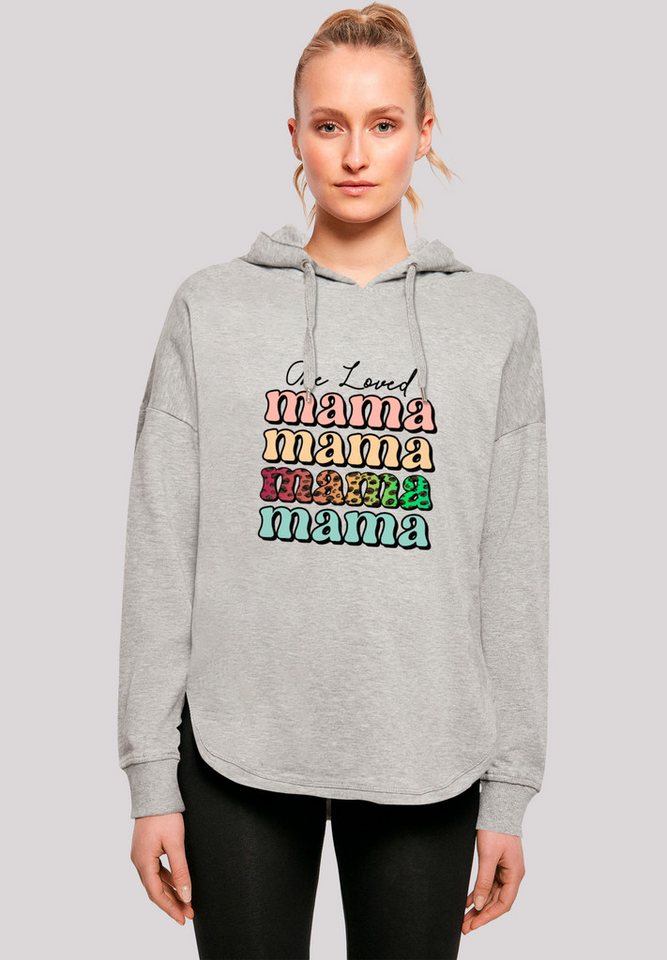 F4NT4STIC Kapuzenpullover Mothers Day Mama Typography Leopard Print Pastel Premium Qualität von F4NT4STIC