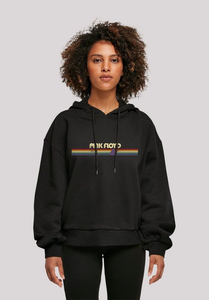 F4NT4STIC Kapuzenpullover Pink Floyd Prism Retro Stripes Print von F4NT4STIC
