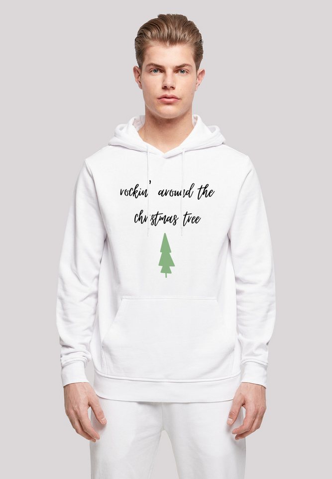 F4NT4STIC Kapuzenpullover Rockin around the christmas tree Print von F4NT4STIC