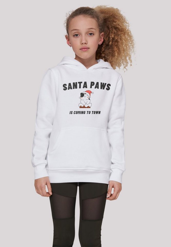 F4NT4STIC Kapuzenpullover Santa Paws Christmas Cat Premium Qualität, Rock-Musik, Band von F4NT4STIC