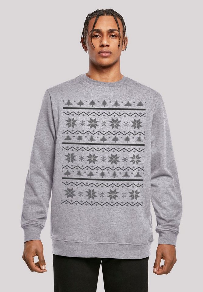 F4NT4STIC Kapuzenpullover Scandinavian Muster Weihnachten Print von F4NT4STIC