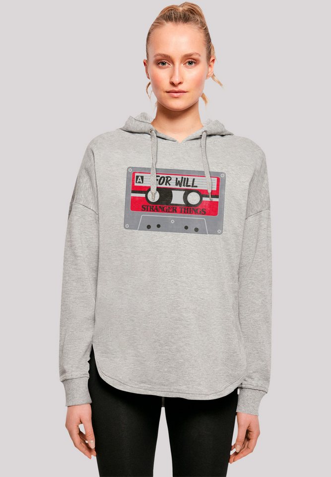 F4NT4STIC Kapuzenpullover Stranger Things Cassette For Will Netflix TV Series Premium Qualität von F4NT4STIC