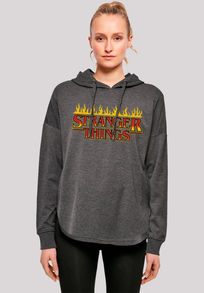 F4NT4STIC Kapuzenpullover Stranger Things Fire Logo Men Netflix TV Series Premium Qualität von F4NT4STIC