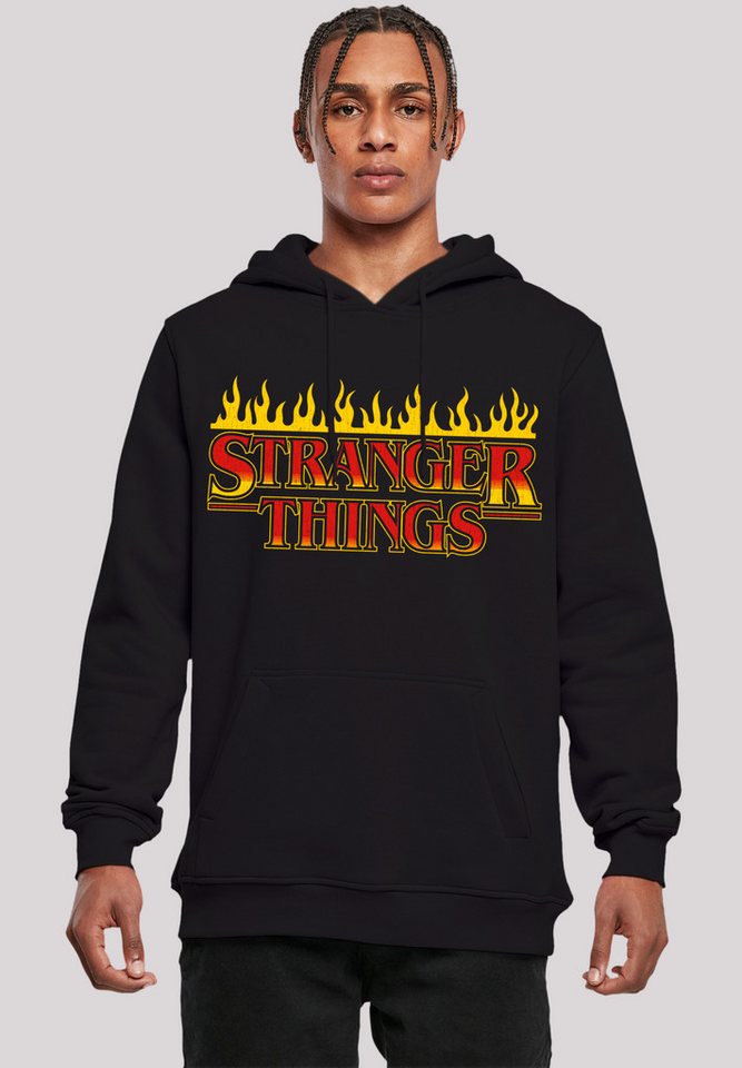 F4NT4STIC Kapuzenpullover Stranger Things Fire Logo Men Netflix TV Series Premium Qualität von F4NT4STIC
