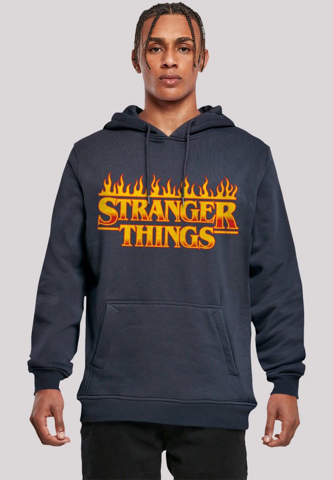 F4NT4STIC Kapuzenpullover Stranger Things Fire Logo Women Netflix TV Series Premium Qualität von F4NT4STIC