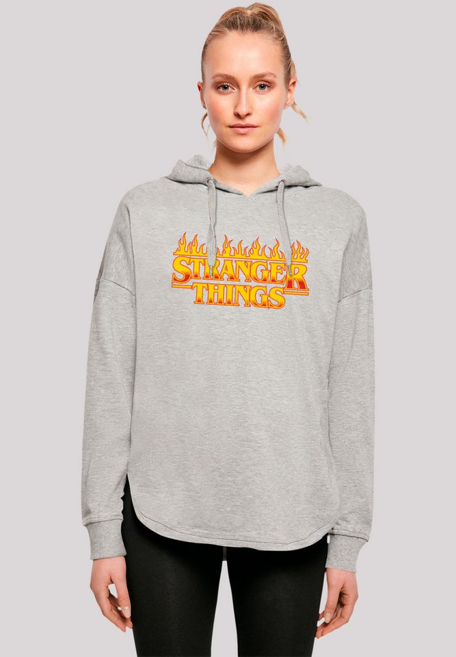 F4NT4STIC Kapuzenpullover Stranger Things Fire Logo Women Netflix TV Series Premium Qualität von F4NT4STIC