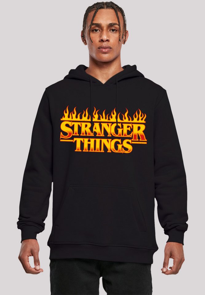 F4NT4STIC Kapuzenpullover Stranger Things Fire Logo Women Netflix TV Series Premium Qualität von F4NT4STIC