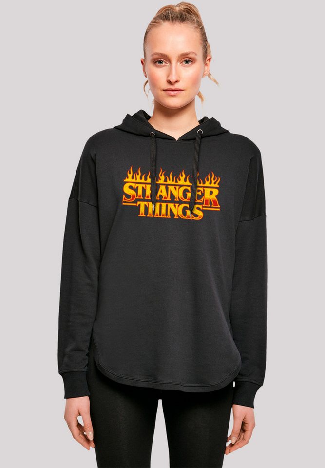 F4NT4STIC Kapuzenpullover Stranger Things Fire Logo Women Netflix TV Series Premium Qualität von F4NT4STIC