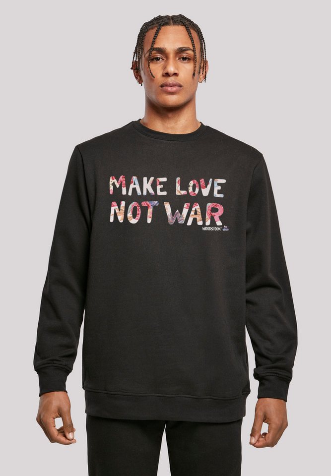 F4NT4STIC Kapuzenpullover Woodstock Music Festival Peace Make Love Not War Print von F4NT4STIC