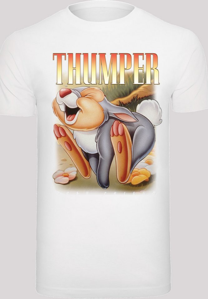 F4NT4STIC Kurzarmshirt F4NT4STIC Herren Bambi Thumper Montage with T-Shirt Round Neck (1-tlg) von F4NT4STIC