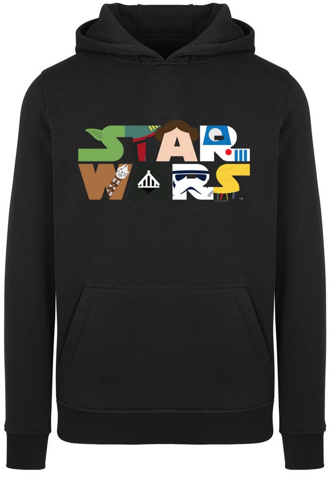 F4NT4STIC Rundhalspullover F4NT4STIC Herren Star Wars Character Logo with Heavy Hoody (1-tlg) von F4NT4STIC