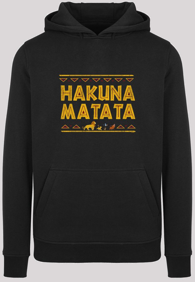 F4NT4STIC Rundhalspullover F4NT4STIC Herren The Lion King Hakuna Matata with Heavy Hoody (1-tlg) von F4NT4STIC