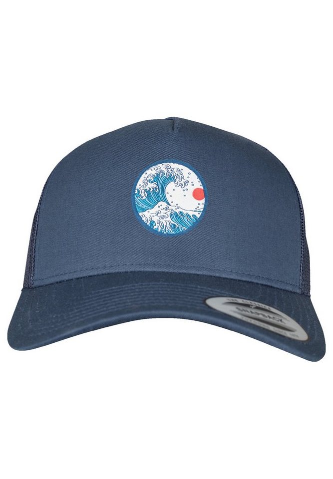 F4NT4STIC Schirmmütze Retro Trucker Cap Kanagawa Print von F4NT4STIC