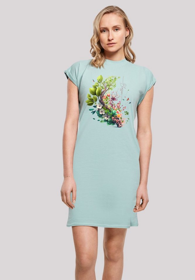 F4NT4STIC Shirtkleid Blüten Baum Kleid Print von F4NT4STIC