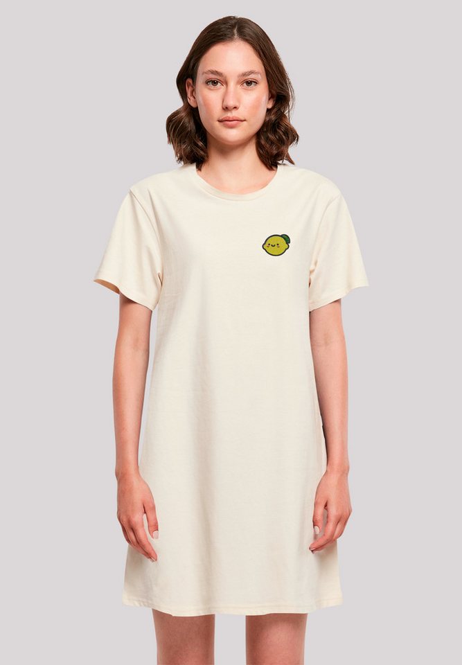 F4NT4STIC Shirtkleid Lemon Cute Face Bestickt Premium Qualität von F4NT4STIC