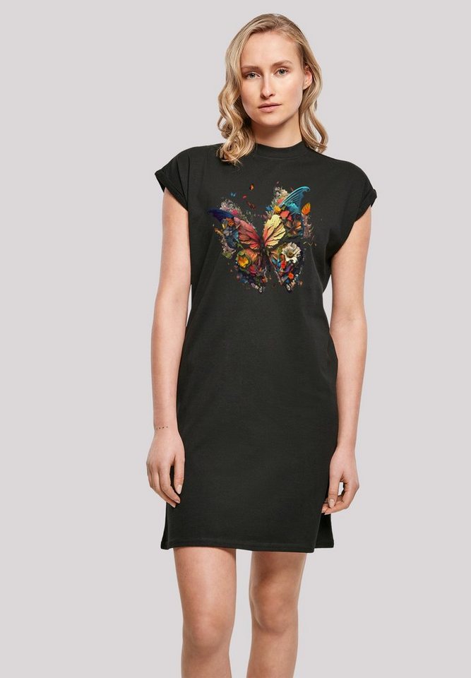 F4NT4STIC Shirtkleid Schmetterling Bunt Print von F4NT4STIC