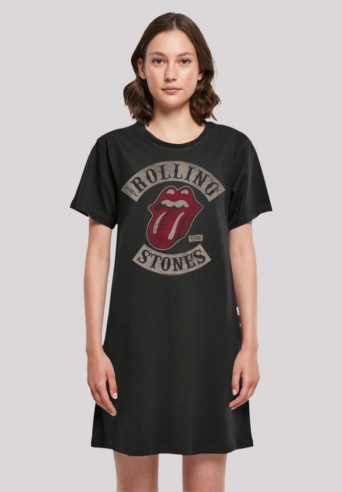 F4NT4STIC Shirtkleid The Rolling Stones Tour '78 Vector Premium Qualität von F4NT4STIC