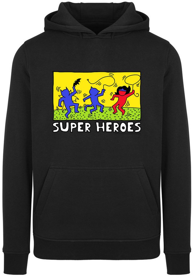 F4NT4STIC Sweatshirt F4NT4STIC Herren Batman Pop Art -WHT with Fitted heavy hoody (1-tlg) von F4NT4STIC