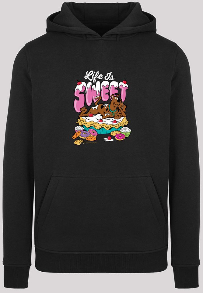 F4NT4STIC Sweatshirt F4NT4STIC Herren Scooby Doo Life Is Sweet -BLK with Heavy Hoody (1-tlg) von F4NT4STIC