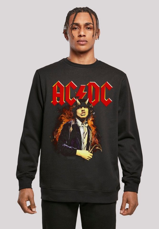 F4NT4STIC Sweatshirt ACDC Rock Musik Band Angus Highway To Hell Print von F4NT4STIC