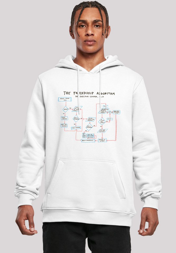 F4NT4STIC Sweatshirt Big Bang Theory Theory Friendship Algorithm Herren,Premium Merch,Slim-Fit,Kapuzenpullover,Bedruckt von F4NT4STIC