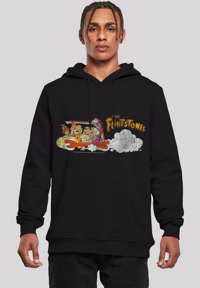 F4NT4STIC Sweatshirt Die Familie Feuerstein Family Car Distressed Herren,Premium Merch,Slim-Fit,Kapuzenpullover,Bedruckt von F4NT4STIC