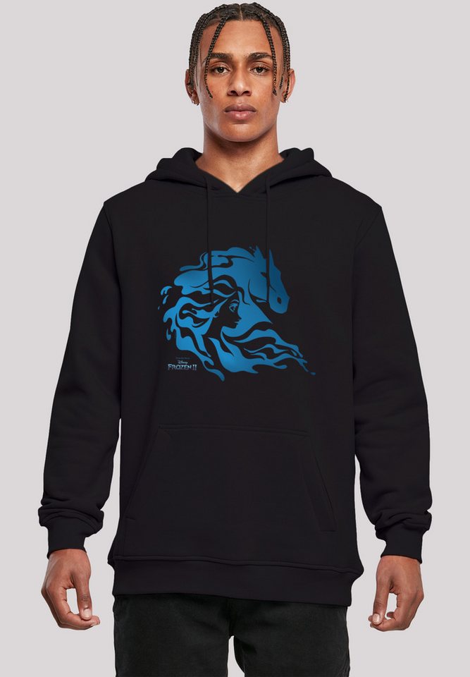 F4NT4STIC Sweatshirt Disney Frozen 2 Nokk Wassergeist Pferd Silhouette Herren,Premium Merch,Slim-Fit,Kapuzenpullover,Bedruckt von F4NT4STIC