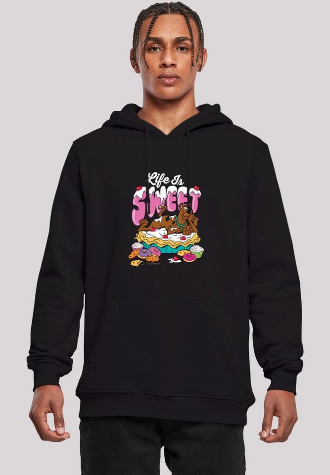 F4NT4STIC Sweatshirt Scooby Doo Life Is Sweet Herren,Premium Merch,Slim-Fit,Kapuzenpullover,Bedruckt von F4NT4STIC