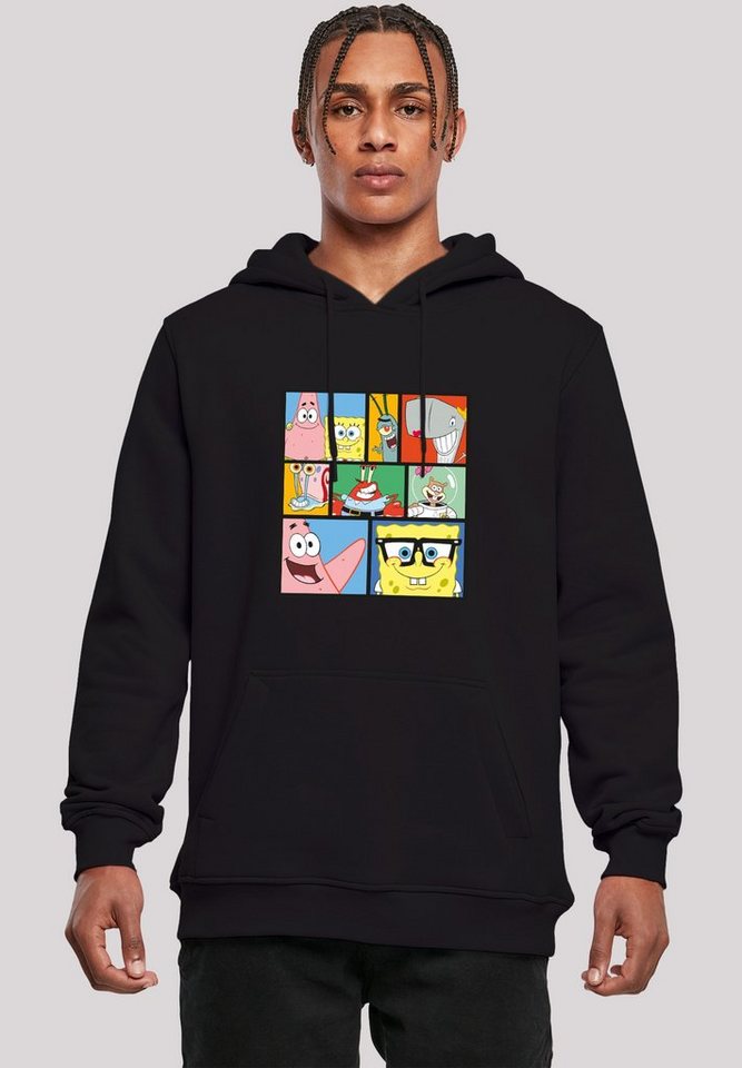 F4NT4STIC Sweatshirt Spongebob Schwammkopf Collage Herren,Premium Merch,Slim-Fit,Kapuzenpullover,Bedruckt von F4NT4STIC