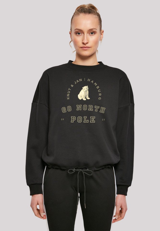 F4NT4STIC Sweatshirt Eisbär Knut & Jan Hamburg Print von F4NT4STIC