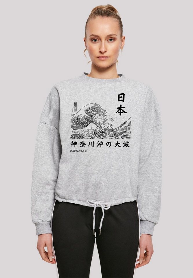 F4NT4STIC Sweatshirt Kanagawa Print von F4NT4STIC