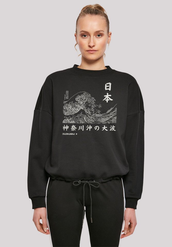 F4NT4STIC Sweatshirt Kanagawa Print von F4NT4STIC