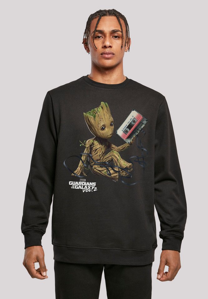F4NT4STIC Sweatshirt Marvel Guardians Of The Galaxy Vol2 Groot Tape Print von F4NT4STIC