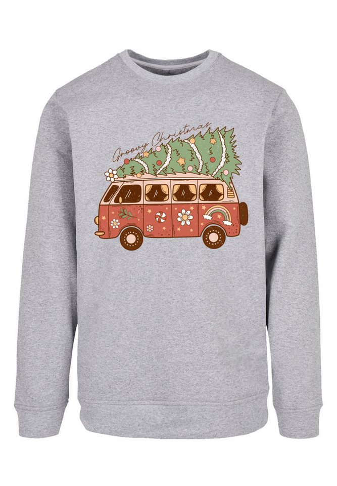 F4NT4STIC Sweatshirt Groovy Weihnachten Camper Van Premium Qualität von F4NT4STIC