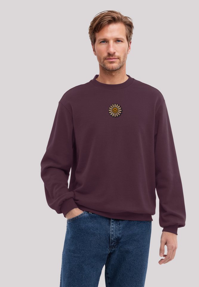 F4NT4STIC Sweatshirt Happy Flower Bestickt Premium Qualität F4NT4STIC Sweatshirt Happy Flower Bestickt Premium Qualität von F4NT4STIC