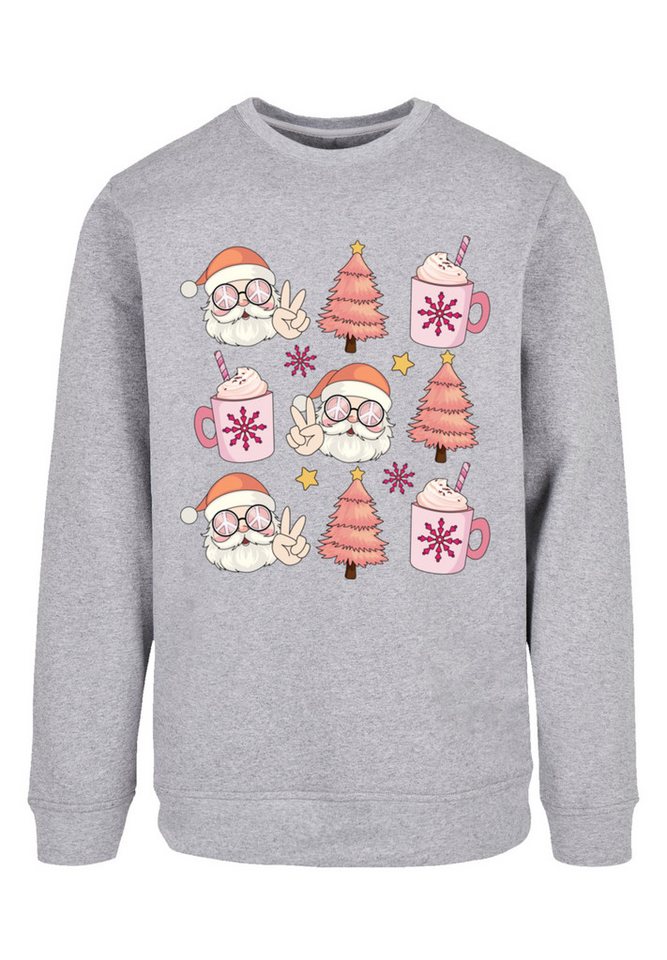 F4NT4STIC Sweatshirt Hippie Santa Weihnachten Tree Cocoa Premium Qualität von F4NT4STIC