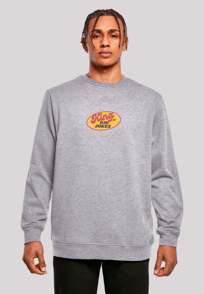 F4NT4STIC Sweatshirt King of Dad Jokes Witziges Vatertagsmotiv Premium Qualität von F4NT4STIC