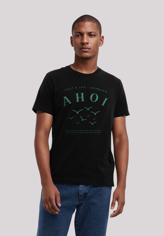 F4NT4STIC T-Shirt Ahoi Möwe Knut und Jan Osteee Kollektion, Urlaub, Ahoi Moin von F4NT4STIC