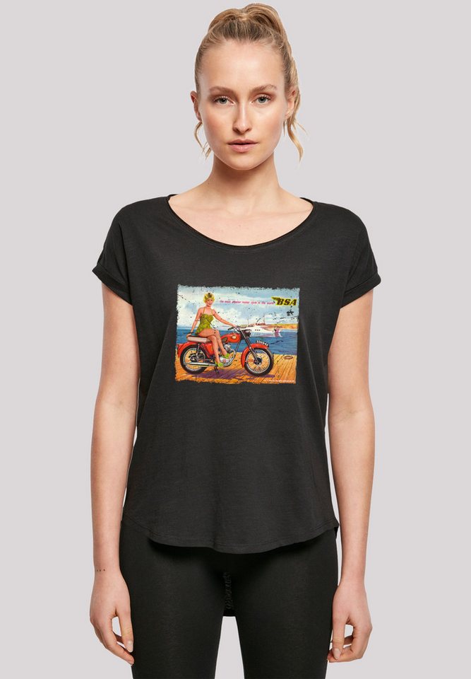 F4NT4STIC T-Shirt BSA C15 Star 1962 Motorcycle Dockside Ad Premium Qualität von F4NT4STIC