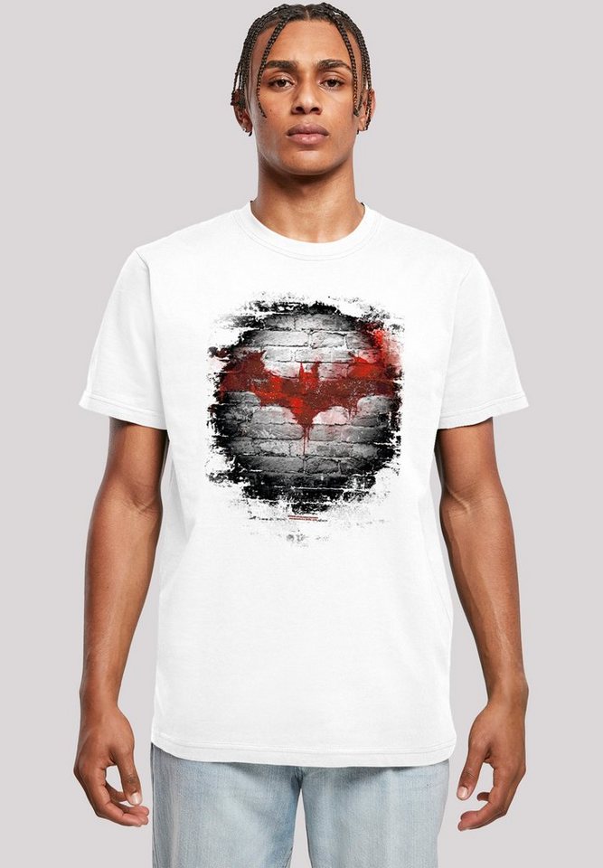 F4NT4STIC T-Shirt Batman Logo Wall Herren,Premium Merch,Regular-Fit,Basic,Bedruckt von F4NT4STIC