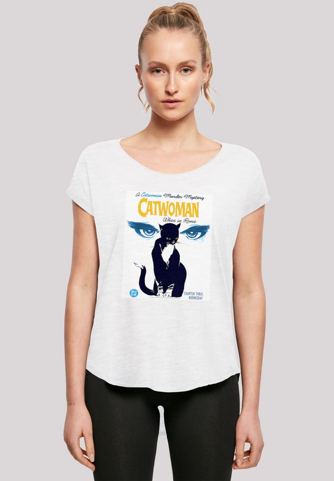 F4NT4STIC T-Shirt DC Comics Batman Catwoman When In Rome Damen,Premium Merch,Lang,Longshirt,Bedruckt von F4NT4STIC
