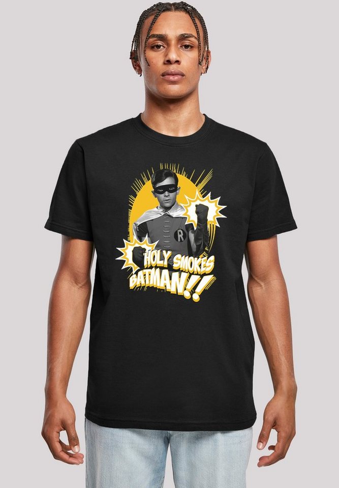 F4NT4STIC T-Shirt DC Comics Batman TV Series Robin Holy Smokes Herren,Premium Merch,Regular-Fit,Basic,Bedruckt von F4NT4STIC
