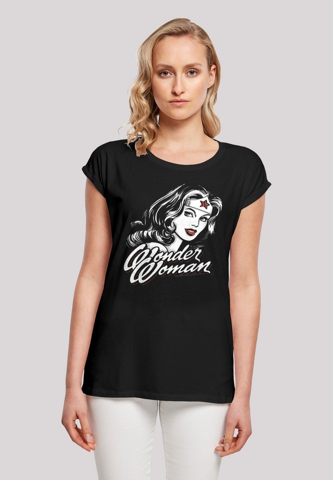 F4NT4STIC T-Shirt DC Comics Wonder Woman Hint Of Red Print von F4NT4STIC