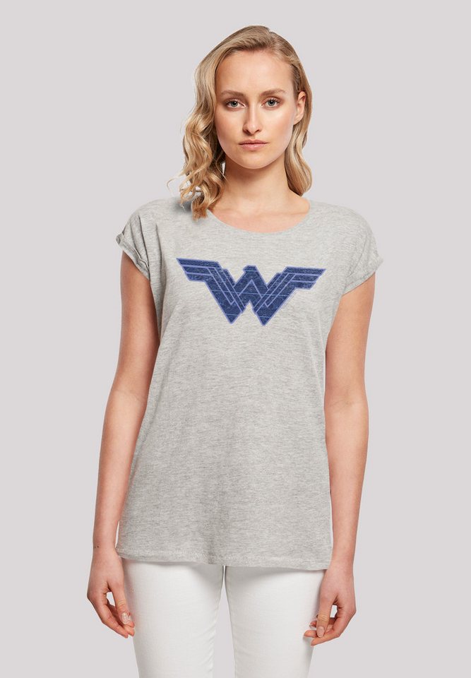 F4NT4STIC T-Shirt DC Comics Wonder Woman Pattern Fill Logo Print von F4NT4STIC