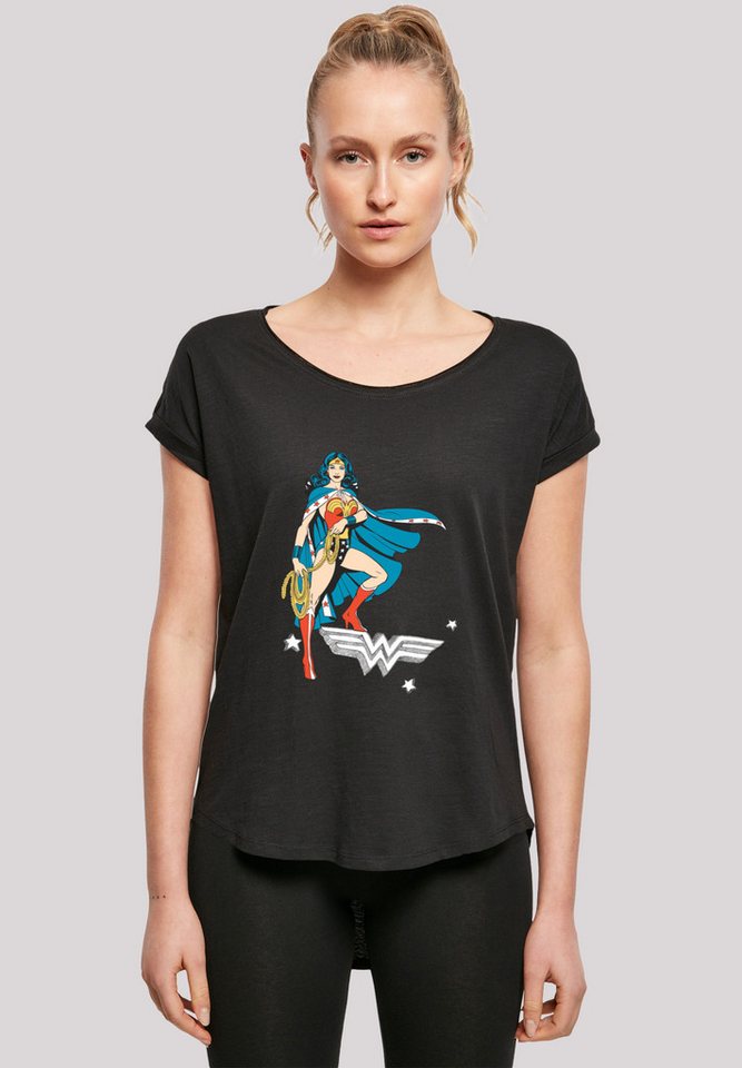 F4NT4STIC T-Shirt DC Comics Wonder Woman Standing Logo Print von F4NT4STIC