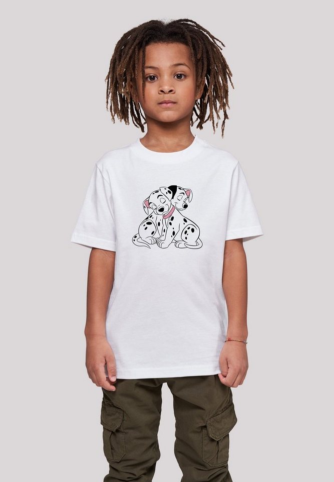 F4NT4STIC T-Shirt Disney 101 Dalmatiner Puppy Love Unisex Kinder,Premium Merch,Jungen,Mädchen,Bedruckt von F4NT4STIC