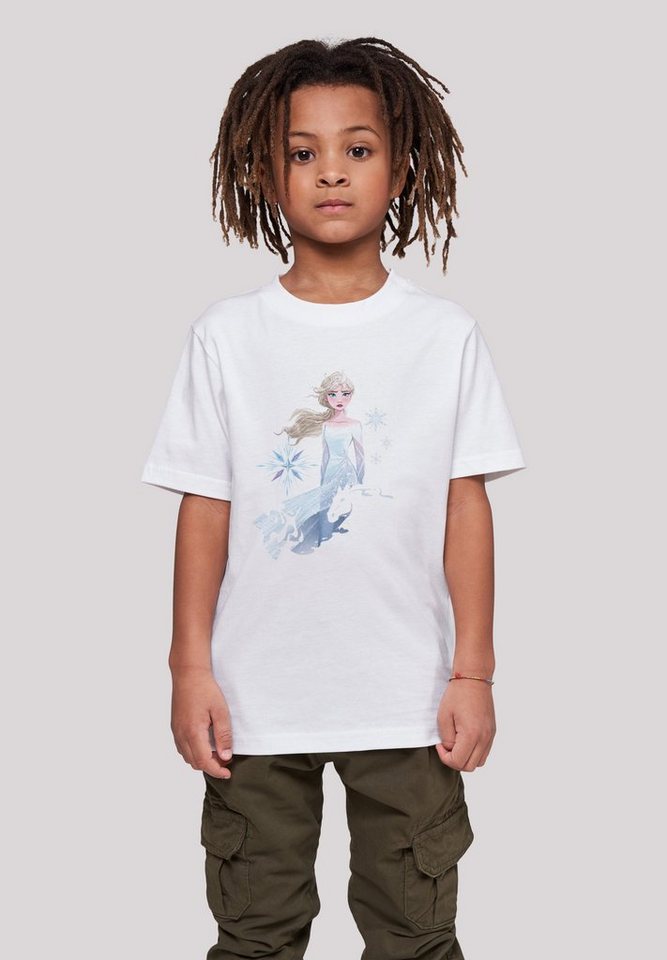 F4NT4STIC T-Shirt Disney Frozen 2 Elsa Nokk Wassergeist Pferd Silhouette Unisex Kinder,Premium Merch,Jungen,Mädchen,Bedruckt von F4NT4STIC