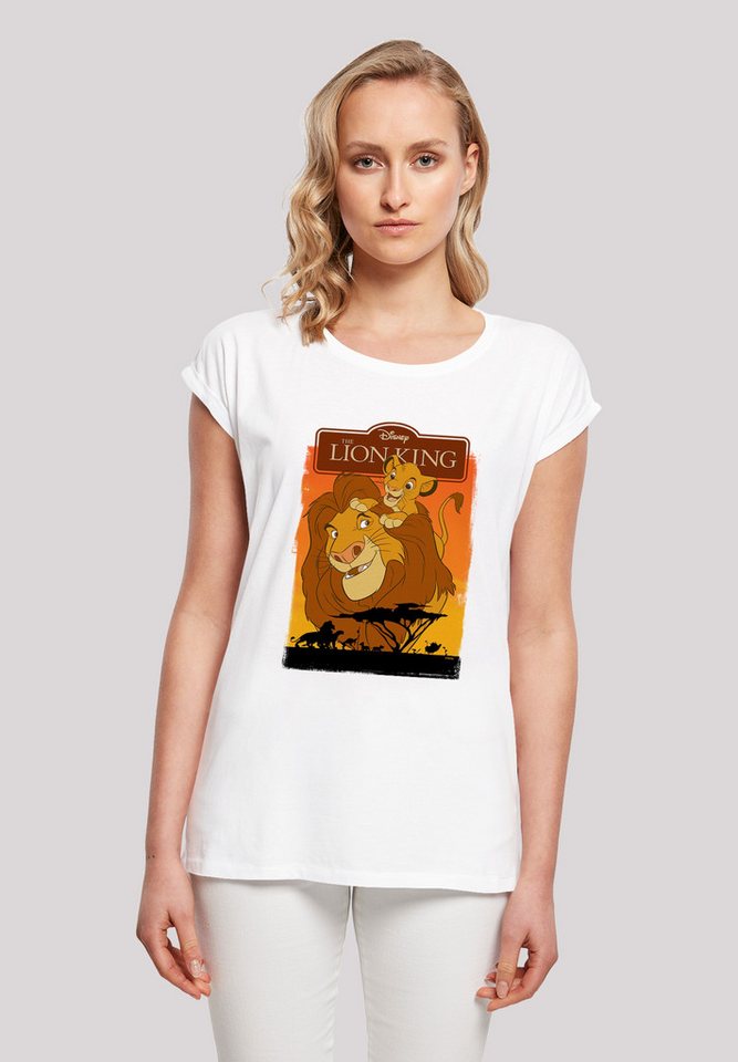 F4NT4STIC T-Shirt 'Disney König der Löwen Simba und Mufasa' Damen,Premium Merch,Regular-Fit,Kurze Ärmel,Bedruckt von F4NT4STIC