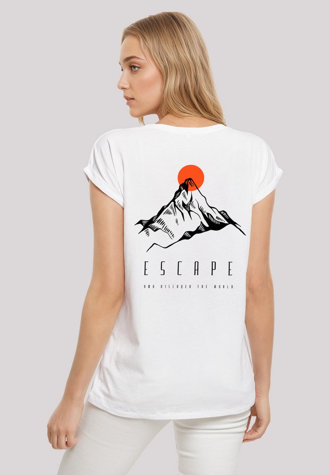 F4NT4STIC T-Shirt Escape Discover the World Mountain Premium Qualität, ESCAPE Collection von F4NT4STIC