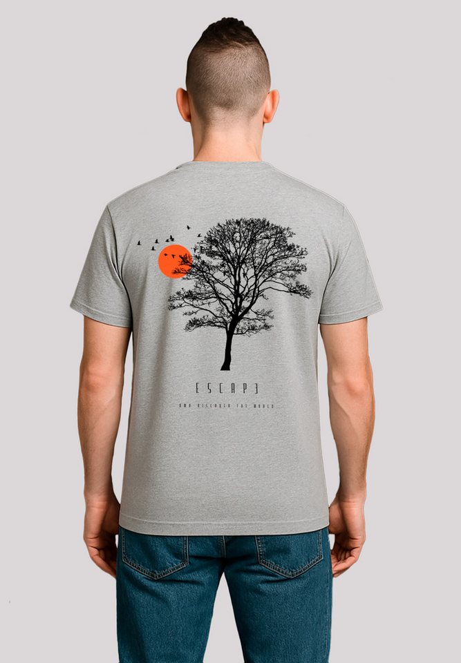 F4NT4STIC T-Shirt Escape Discover the World Tree Birds Premium Qualität, ESCAPE Collection von F4NT4STIC